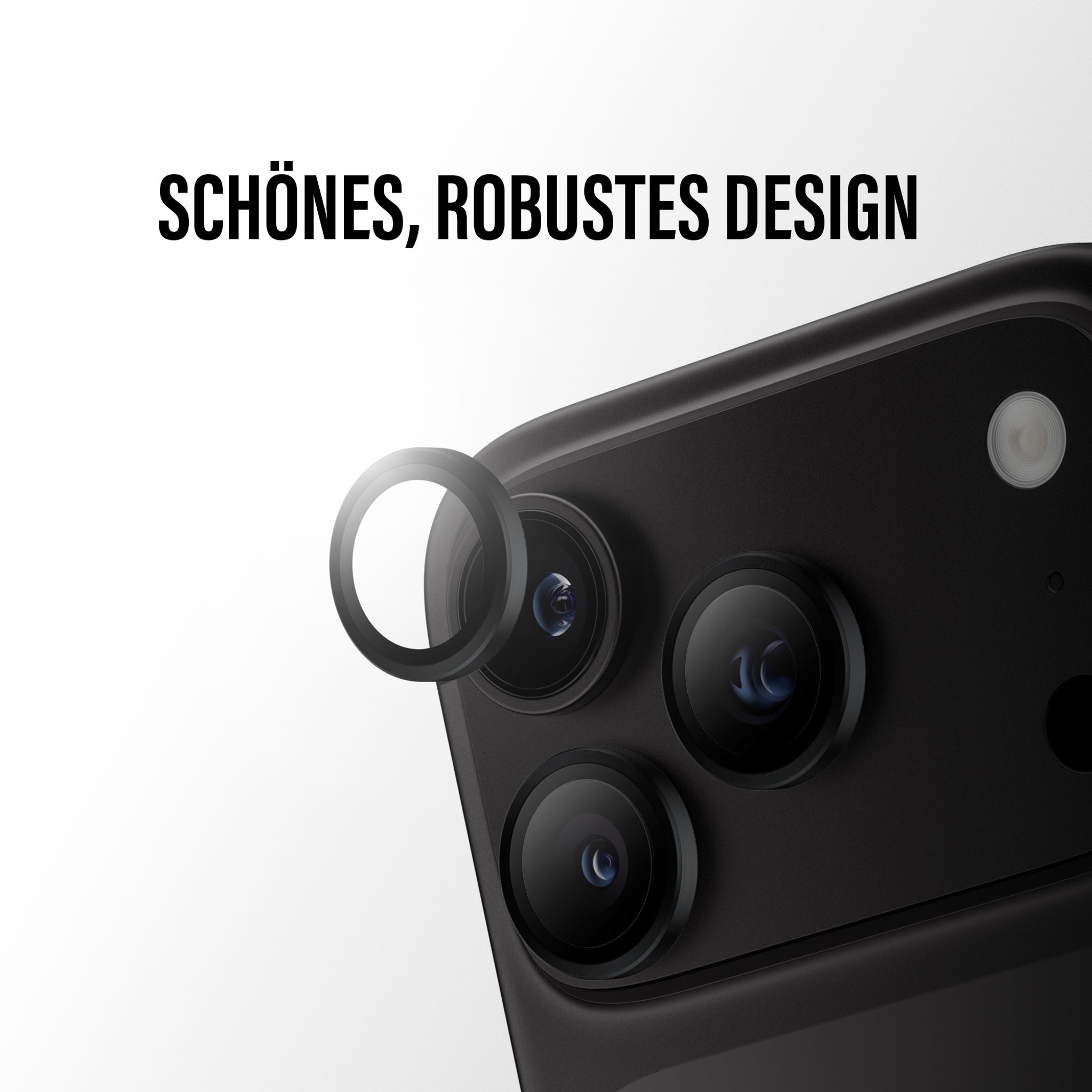 PanzerGlass® Hoops® Kameraschutz Schwarz iPhone 18 Pro | 18 Pro Max